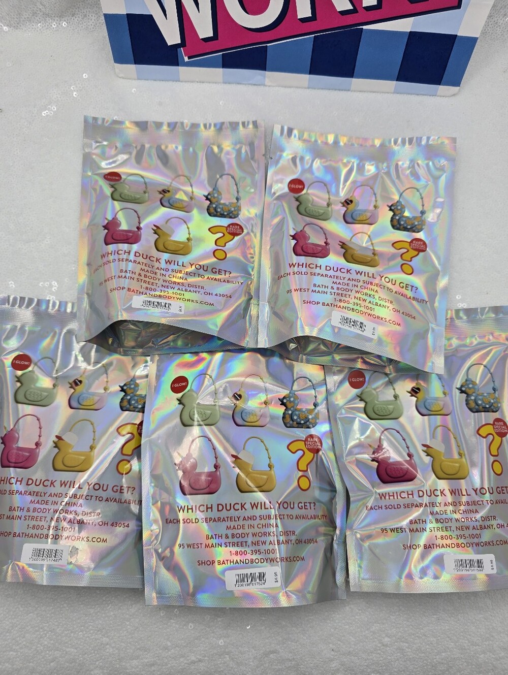 Bath And Body Works Sealed Mystery Duck Pockerbac Holder Bundle Of 5 Collection - Picture 5 of 10